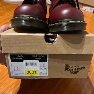 1460 Cherry Red Smooth Dr Martens